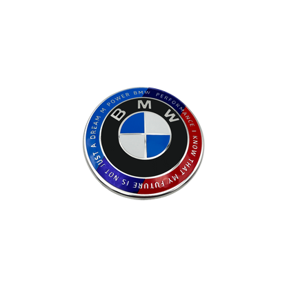 BMW-logo svart og hvit 82mm 