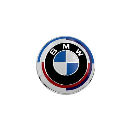 BMW-logo svart og hvit 82mm 