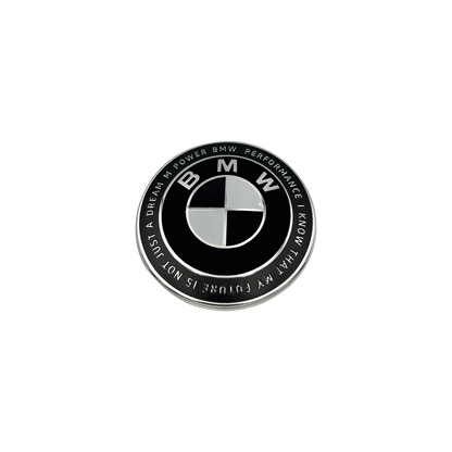 BMW Baklogo Svart &amp; Hvit 70mm 