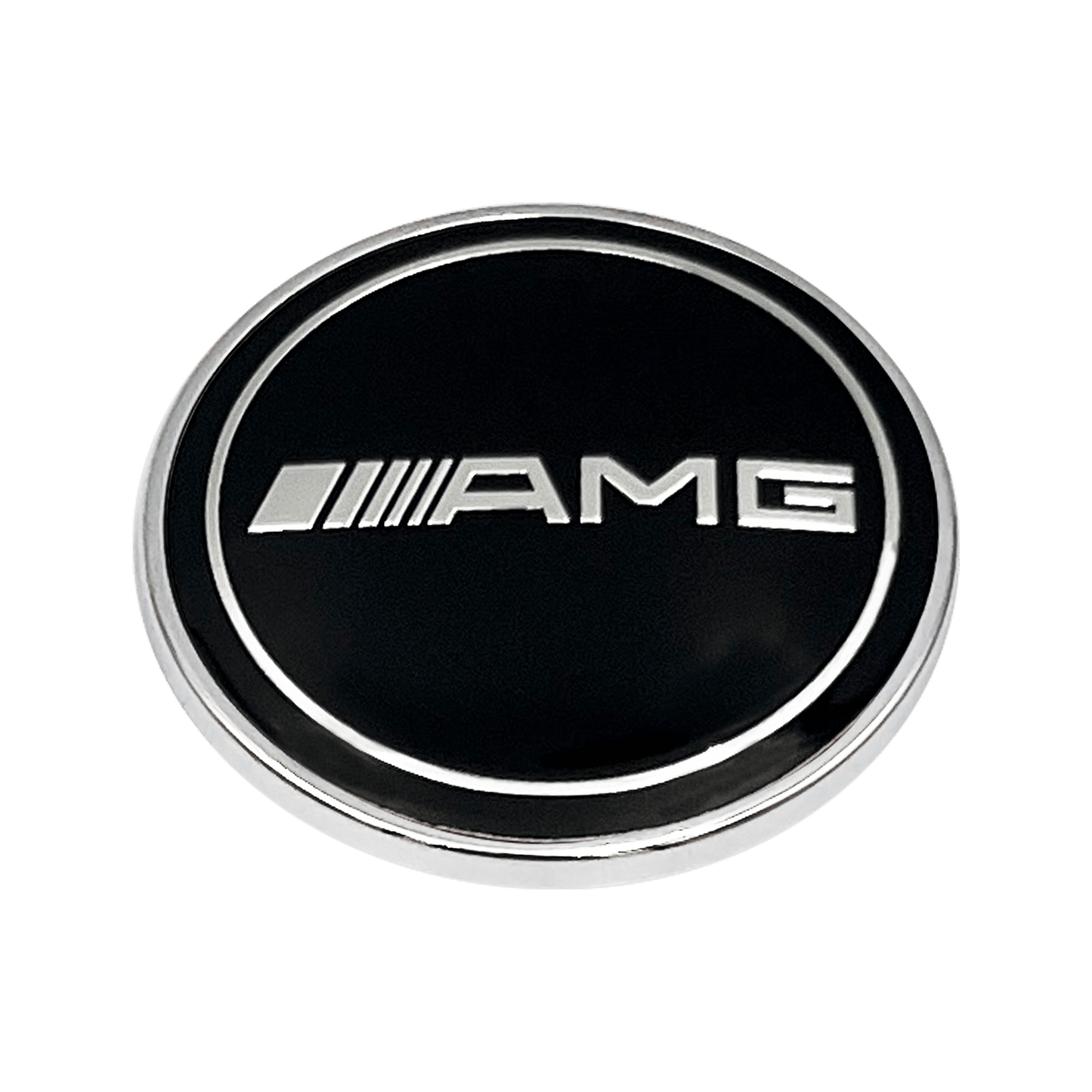 Sort Mercedes AMG Emblem for radiatorhette 57mm