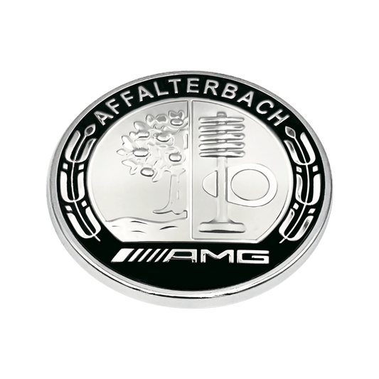 Sort Mercedes Afalterbach AMG Emblem for radiatorhette 57mm