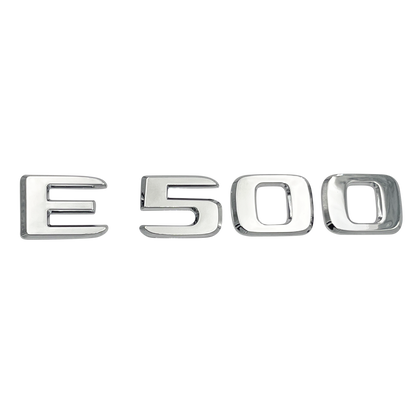 Chrome Mercedes E500 Emblem