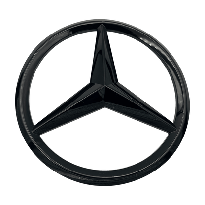 Mercedes Front Star Logo Svart 