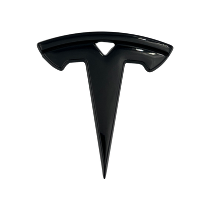 Tesla-rattlogo blank svart - modell S/X