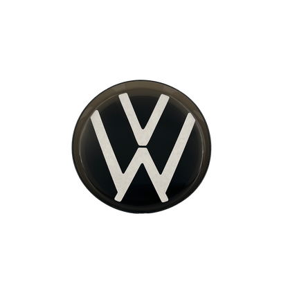 VW Bakre Logo Shiny Black 112mm