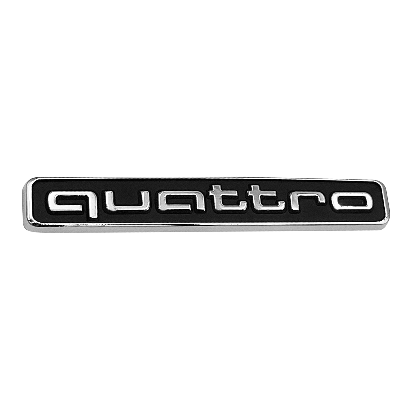 Svart Audi quattro bakre emblem