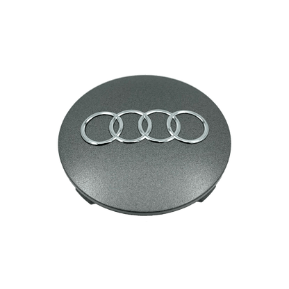 4 Stk. Chrome Audi Centerkapsler Sæt - Driverse - Centerkapsler - Driverse - Driverse - AD-OG-CK-CH-60 - 60mm - Chrome - -