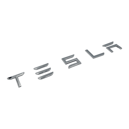 Chrome TESLA Bag Logo Badge